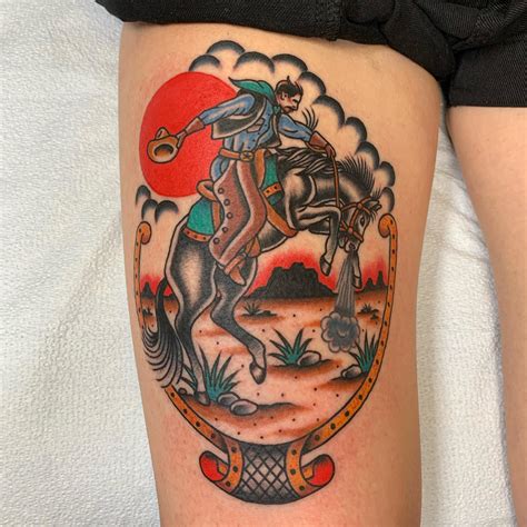 Cowboy By Me Justinrakowskitattoo On Ig Homestead Tattoo In