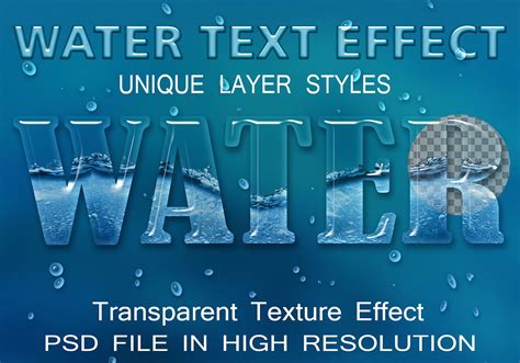 Water Text Effect Psd File Free Photoshop Brushes At Brusheezy