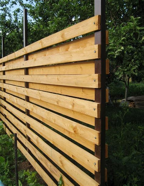 How do i design my own custom wardrobe? How to build a horizontal fence with your own hands | Privacy fence designs, Fence design, Backyard