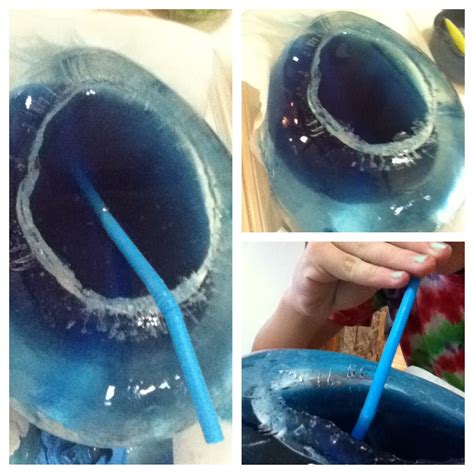 Fill A Balloon With Water And Food Coloring Freeze For About 10 Hours