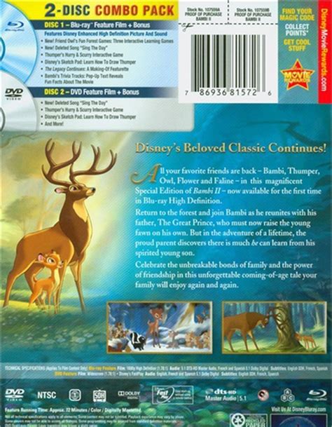 Bambi Ii Special Edition Dvd Blu Ray Combo Blu Ray 2006 Dvd Empire