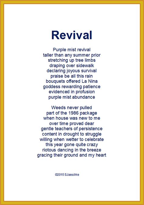 Church Revival Poems