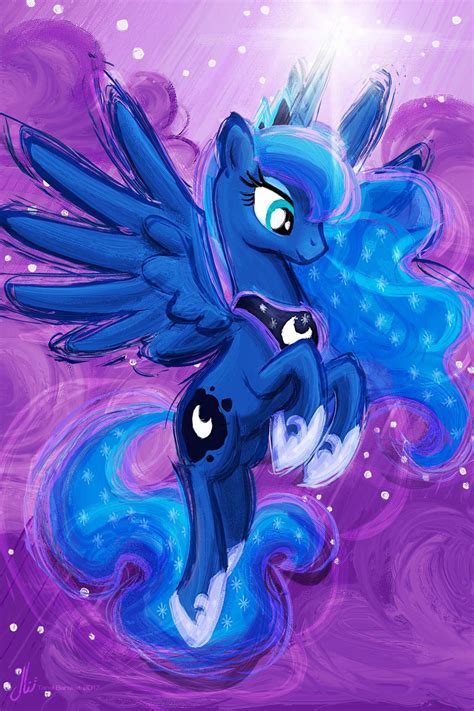 Princess Luna My Little Pony Friendship Is Magic Art Print Etsy My