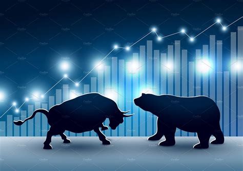 Stock Market Design Of Bull And Bear Market Design Bear Wallpaper