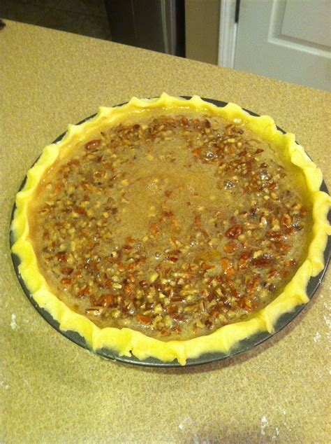Pioneer Womans Pecan Pie Before It Makes To The Oven Pioneer Woman