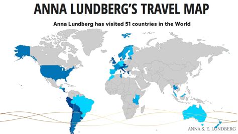 Map Of All The Countries Ive Visited — Anna Lundberg