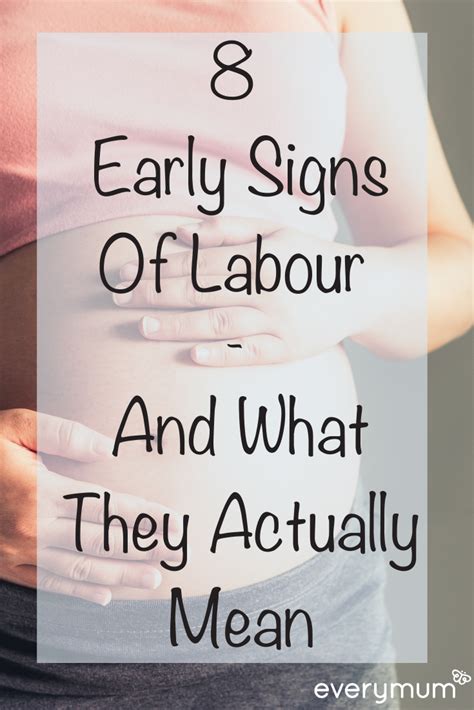 Early Signs Of Labour Natural Birth Signs Of Labour Calm Birth