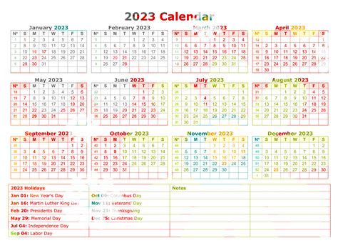 Calendar 2023 Png Isolated Pic Png Mart Printable Yearly Calendars
