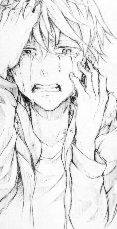 Sad Anime Boy Crying Sad Anime Boy By Im A Mannequin Whi