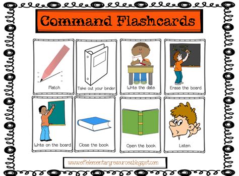 Efl Elementary Teachers Classroom Commands Classroom Commands