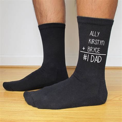 Personalized Socks For Dad For Father S Day Funny Novelty Etsy