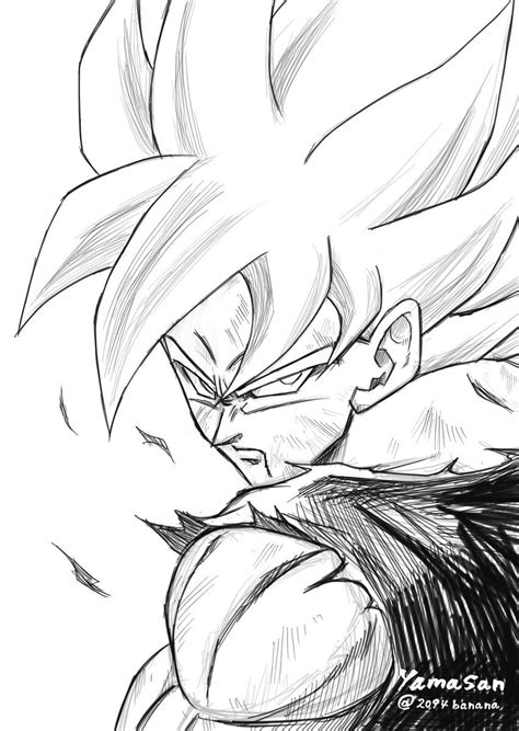 Imágenes de dragon ball z, dibujos y personajes. yamasan (@2094banana) | Twitter | Dibujo de goku, Dbz ...