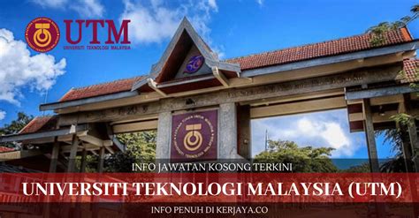 Its medium of instruction is english. Universiti Teknologi Malaysia (UTM) • Kerja Kosong Kerajaan