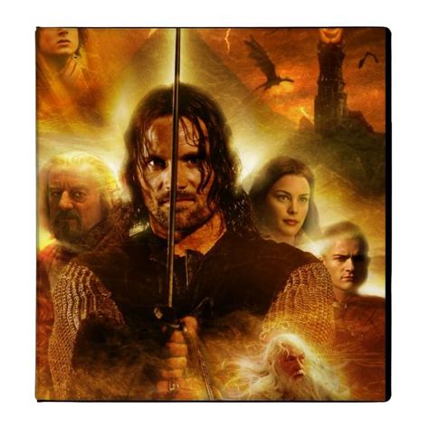 Lotr Rotk Aragorn Movie Poster Binder Movie Posters