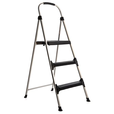 Cosco Signature Three Step Step Stool With Plastic Steps