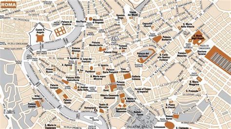 Mapa Turístico De Roma 【plano De Los Monumentos】