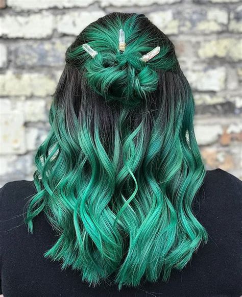 10 popular green hair color ideas trending right now 2020 2021 luxhairstyle