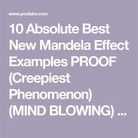 10 Absolute Best New Mandela Effect Examples Proof Creepiest