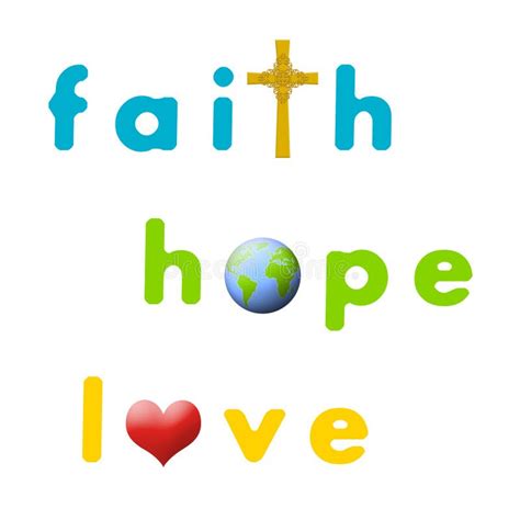 Faith Hope Love Stock Illustration Image Of Beliefs 26123189