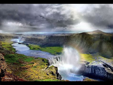 Icelandic Landscape 6 Hafragilsfoss Jokulsargljufur Nati Flickr