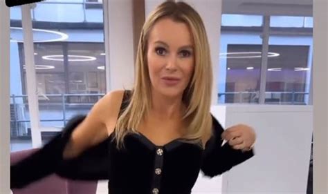 amanda holden suffers wardrobe malfunction as trousers with racy cut out slip celebrity news