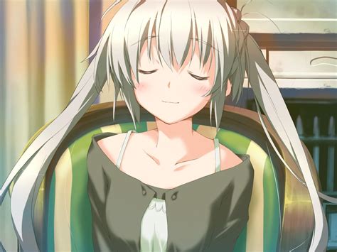 Blush Favorite Game Cg Gray Hair Happy Margaret Kokonoka