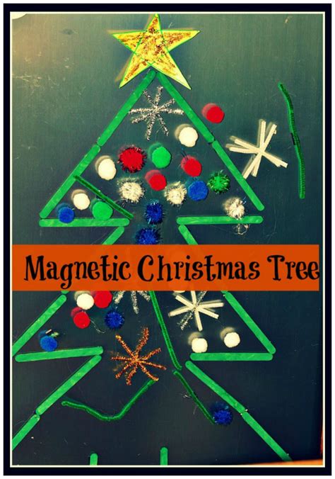 Magnetic Christmas Tree The Children Can Decorate Preschool