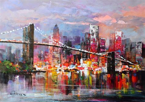 Pin By Acedit On Art And Artists City Painting Cityscape Art New