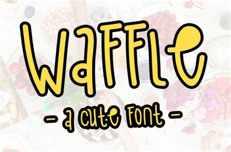 Free Waffle Cute Handwritten Font Titanui