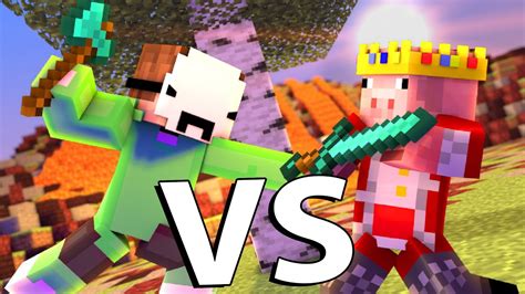 Dream Vs Technoblade Minecraft Fight Animation Youtube