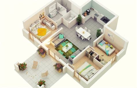 Modern 3 Bedroom Floor Plan Floorplansclick