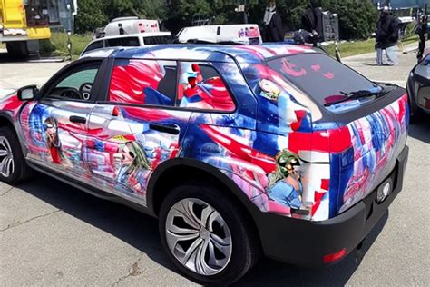 Trump Anime Car Wrap Side Stable Diffusion Openart