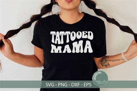 Tattooed Mama Svg Funny Mom Svg Retro Svg So Fontsy