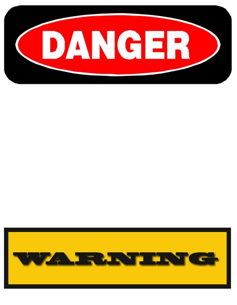 Free Printable Safety Signs Template Printable Free Templates