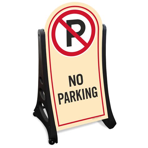 No Parking A Frame Sidewalk Sign With Rounded Top Sku K Roll 1024