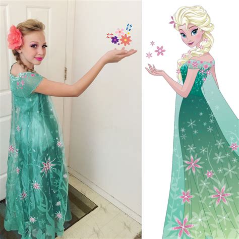Elsa Frozen Fever Costume Halloween Disney Formal Dresses Long