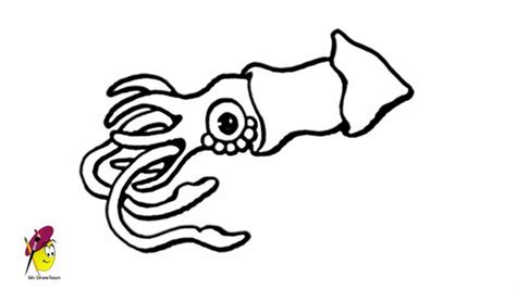 How To Draw A Squid Really Easy Drawing Tutorial Easy Drawings Images
