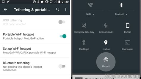 How To Setup Mobile Hotspot On Android Android Customization Aivanet