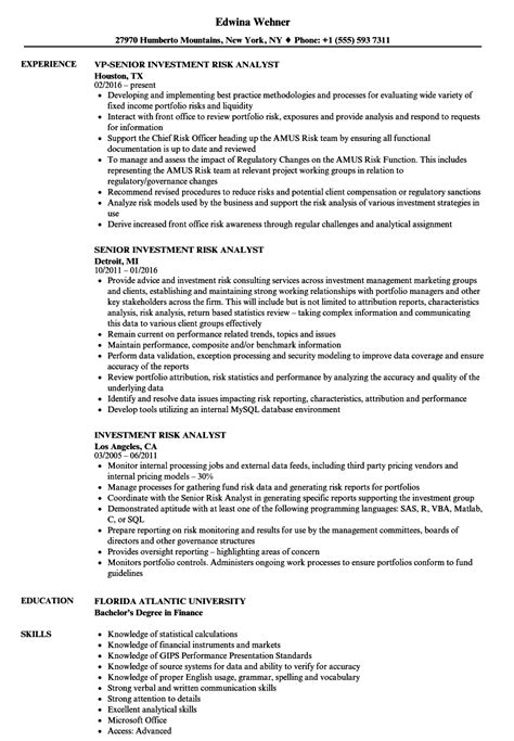 Looking at an example of a resume that you like is a good way to determine the appearance you're after. Market risk analyst resume examples January 2021
