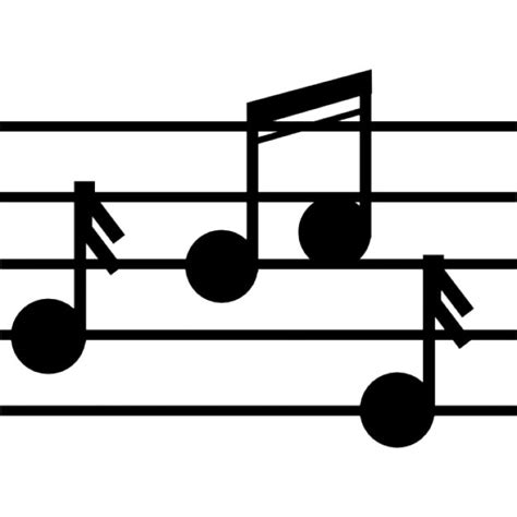 Musical Notation Of Music Class Icons Free Download