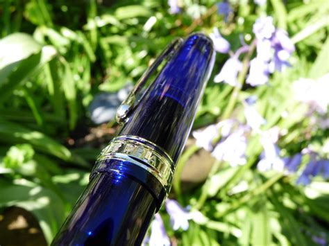 Platinum 3776 Chartres Blue Fountain Pen Review Pens Paper Pencils