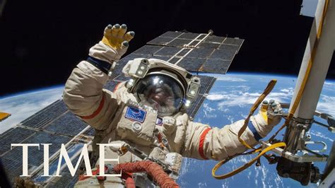 Watch Two Cosmonauts Taking A Spacewalk The Iss Expedition 54 Russian