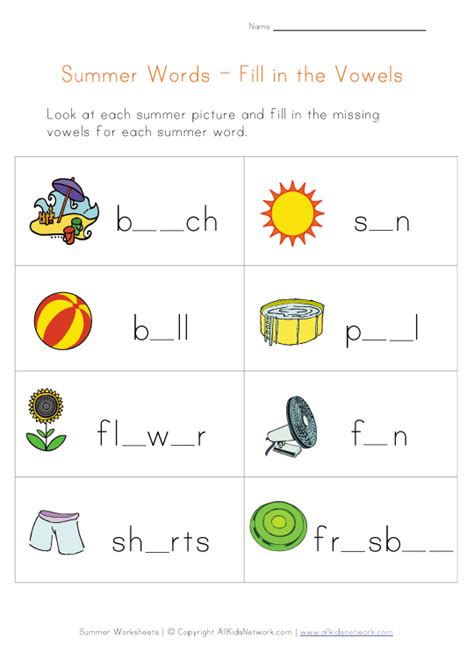 Year 1 English Worksheets Printable