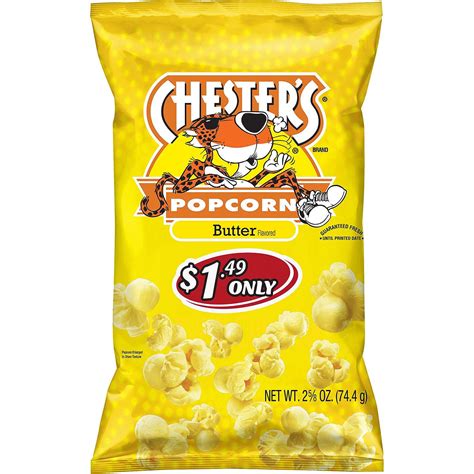 Chesters Butter Flavored Popcorn Snacks 26 Oz Ea 15 Ct