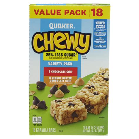 Quaker Chewy Granola Bars Low Sugar Variety Pack Count Granola