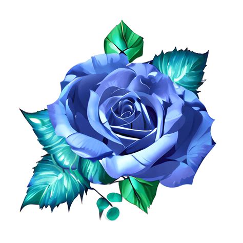 Beautiful Blue Rose Bouquet · Creative Fabrica