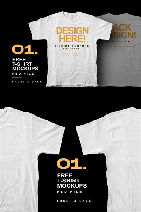 12071 T Shirt Mockup Front And Back Psd Free Download Amazing Psd