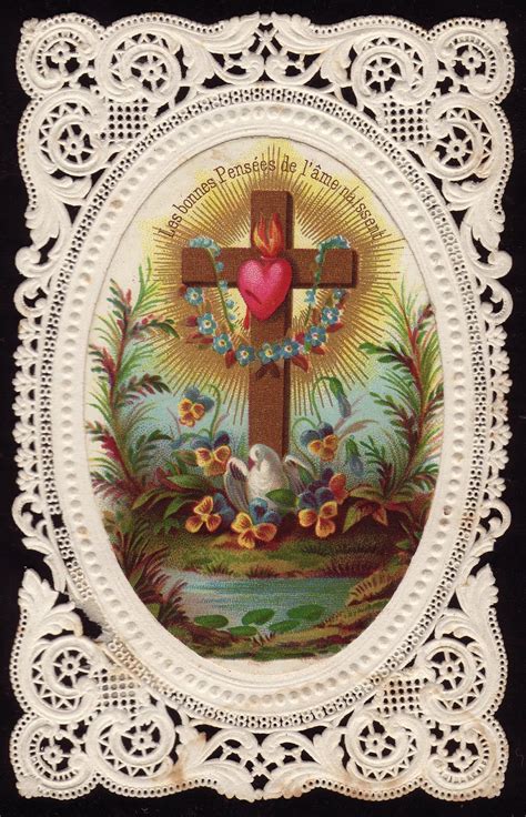 Paschal Triduum Easter Vigil Vintage Holy Cards Antique Holy Card