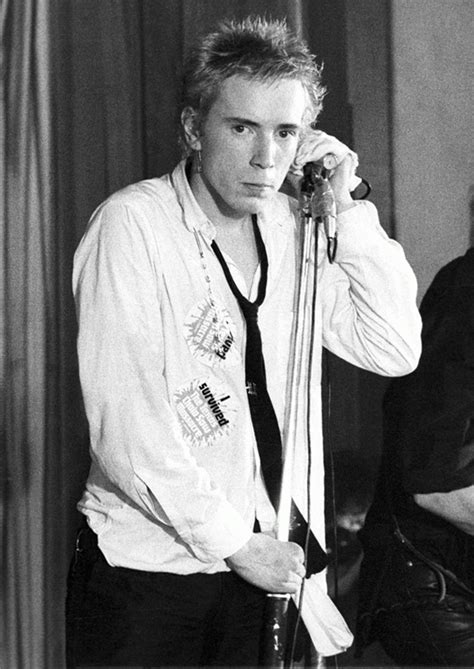 The Sex Pistols Johnny Rotten On The Mic Notre Dame Hall London