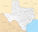 Printable Texas Map With Cities